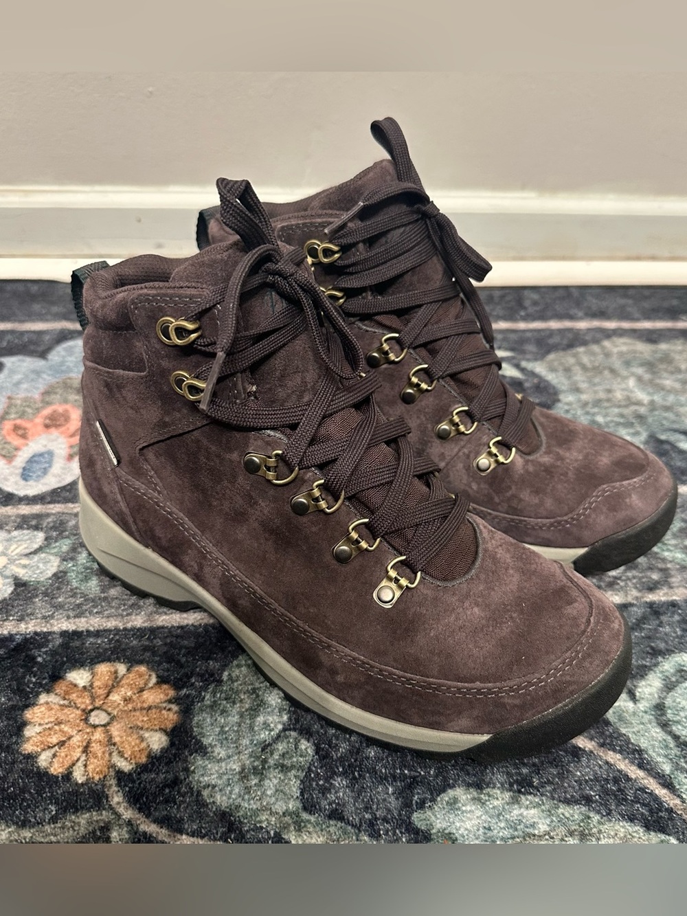 Danner Adrika Hiker Suede Boots in Plum 8